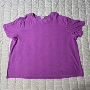 Athletic Works Purple Crewneck Tee